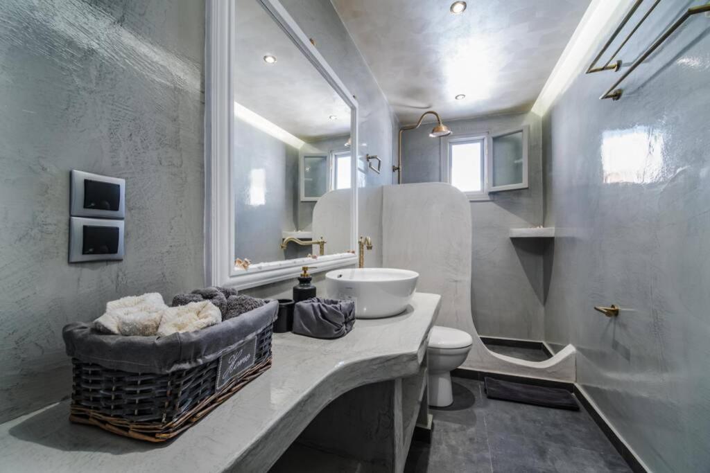 Villa Brouzos- Maisonette With Sea & Mountain View Emporio  エクステリア 写真